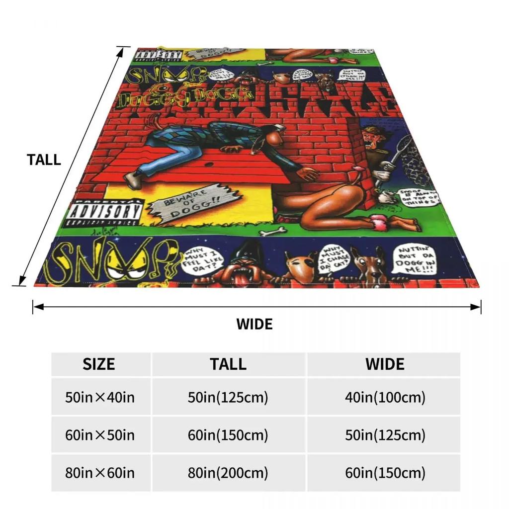 Snoop Doggy Dogg Doggystyle Death Row Records Decken Flanell Ultraweiche Überwurfdecken für Zuhause Couch Bett Teppich