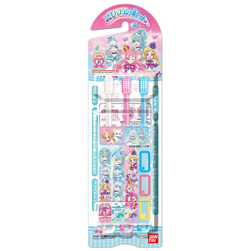 

BANDAI Children s Toothbrush Set of 3, Wonderful Pretty Cure!