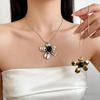 New Fashion Metal Pendant Necklaces Women Irregular Flower Clavicle Chains Luxury Unique Exquisite Banquet Party Jewelry Gifts