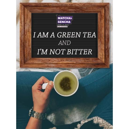 The Tea Trove Japanische Matcha Grünteebeutel-40 Umweltfreundliche Matcha Tee + Sencha Grünteebeutel im wiederverschließbaren Beutel,0.06 Kg