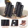 PU Leather Zippered Shoelace Inserts Waterproof Leather Zippered Shoelace Easy Installation for Hiking Boot Enhancement
