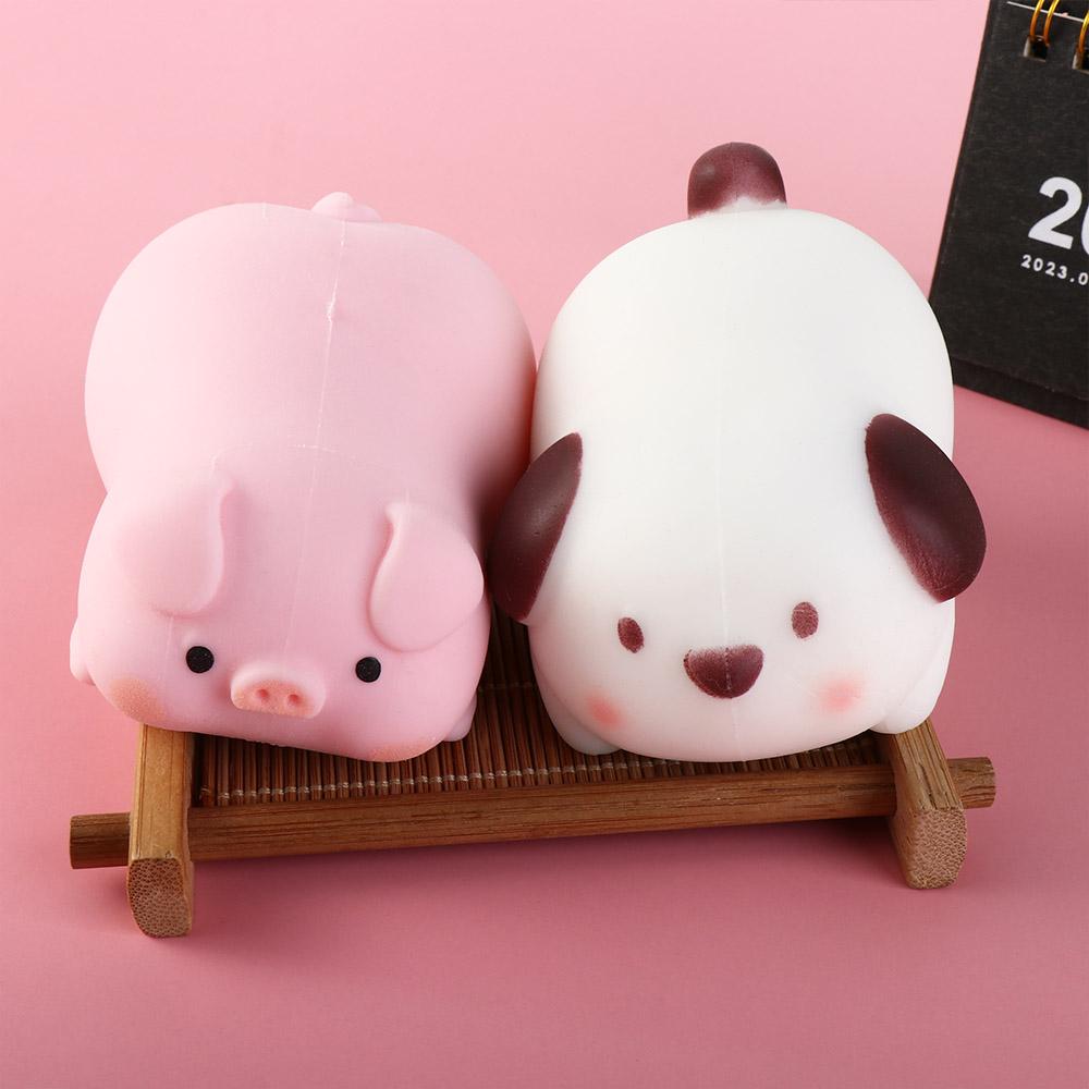 Cute Squeeze Pig Dog Toy Slow Rebound Rising Animal Toy Stress Vent Toys Decompression Toy For Kids Girls Gifts
