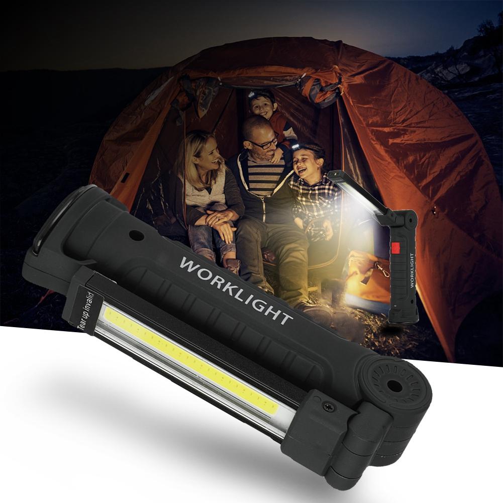 USB Charging Foldable COB Work Light LED Working Lamp with Magnet for Camping Emergency Large