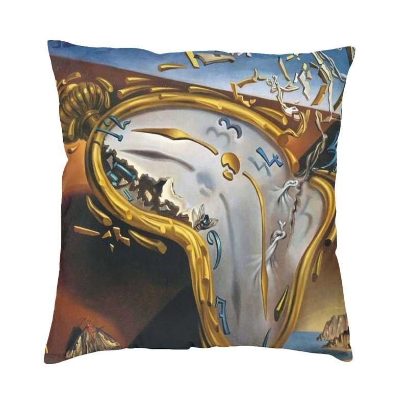 Posiadanie Pamięci Poszewka na Poduszkę 45x45cm Obraz Salvadora Dalego Sztuka Aksamit Urocze Poszewki na Poduszki na Sofę Wystrój Domu
