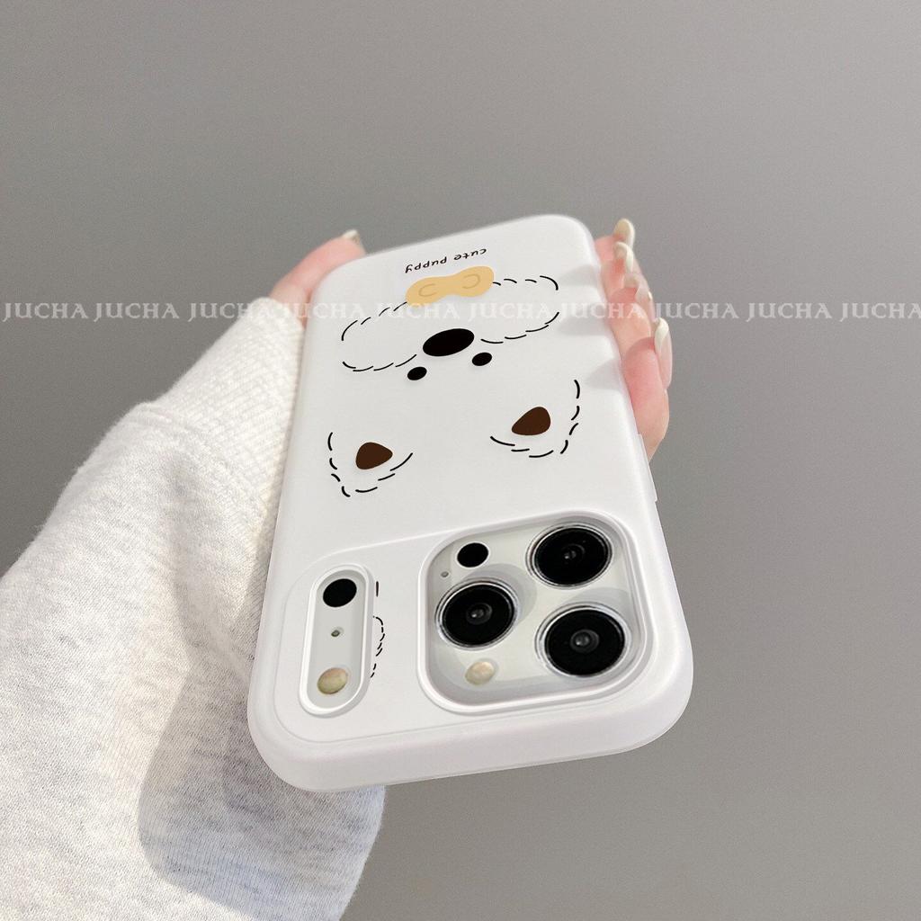 Applicable to Apple 11promax mobile phone case new anti-drop 11por advanced sense hand-drawn cartoon West Highland