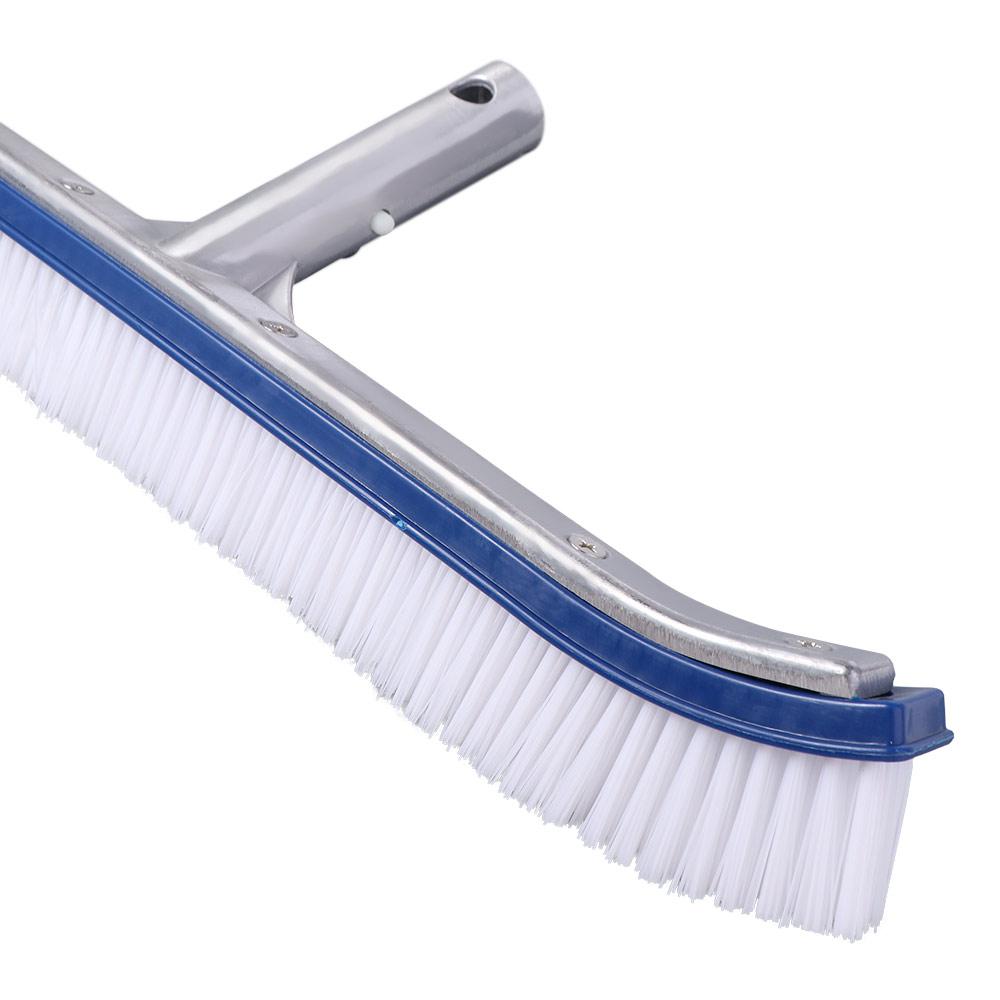 Aluminum Handle Pool Cleaning Brush Stainless Steel Brush Pool Wall Brush Spa Cleaning
