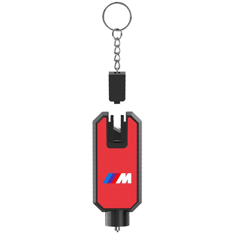3in1 M LOGO Sicurezza Auto Strumento Multifunzione per Rompere il Vetro di Emergenza Rotto Per BMW X6 X1 X2 X3 X4 X5 X7 E46 E39 E90 E36 E60 E34 E30 F30 E71 F10 F10