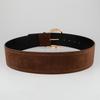Retro Luxury Design Suede Leather Wide Belt Trendy Casual Pin Buckle Waistband Versatile Trouser Dress Belts For Women