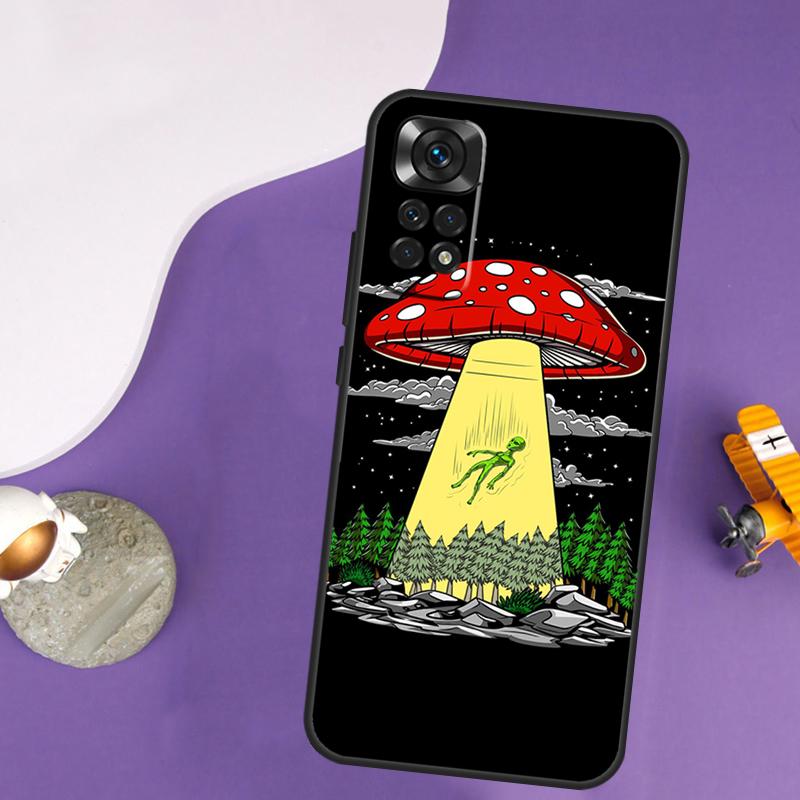 Space Alien Magic Case For Xiaomi Redmi Note 13 Pro 14 12 9 10 11 Pro 10S 11S 12S Redmi 13C 14C 10C 12C Cover