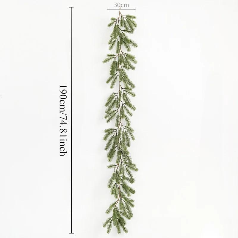 Artificial Christmas Pine Garland, Greenery Winter Garland Decor for Home, Wall, Porch, Table, Mantle, Indoor Outdoor Decoration