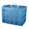 All Trust Clear Case for Beyblades, Plastic Storage Case, Holds 30 Beyblades (Blue)