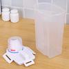 Rice Containers Airtight Large Capacity Plastic Clear Measuring Cup Rice Storage Bin for Kitchen