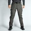 ix7 Men's Fleece-Lined Waterproof Windproof Winter Pants - Warm, Casual Cargo Style for Outdoor Activities