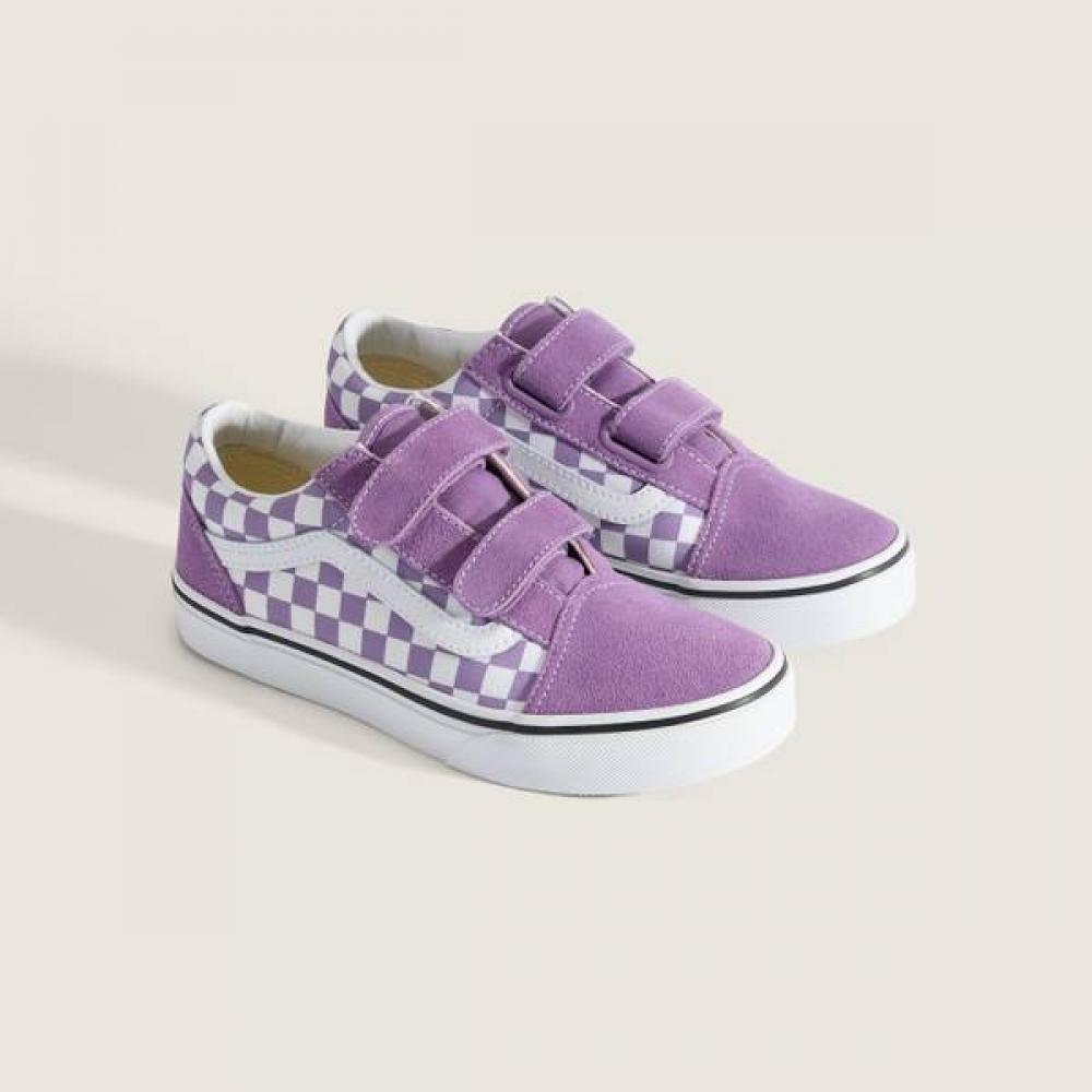 Vans Kids Old Skool Velcro Checkerboard Vn000cyafrt 165
