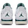 Air Jordan 4 Retro GS Oksitlenmiş Yeşil Çocuk Spor Ayakkabıları Beyaz Nötr Gri FQ8213-103