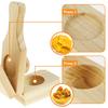 Wooden Tostonera Plantain Press with Handle Banana Smasher Maker Reusable Plantain Press Smasher Portable Plantain Press Easy