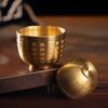 Brass Hundred Blessings Bowl Fortunate Attract Wealth Good Luck Copper Cups Magical Treasure Bowls Snack Soup Kitchen Tableware
