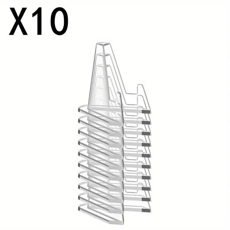 10/30pcs Transparent Acrylic Coin Display Stand Trading Card Stand Commemorative Coin Mini Stand Badge Stand Ornament