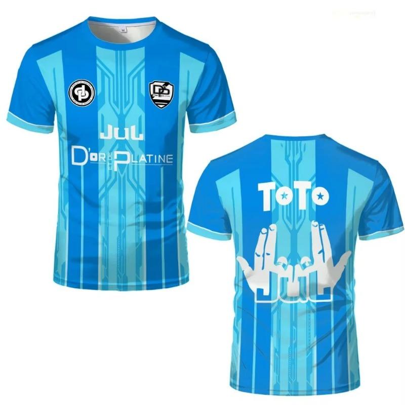 JUL Maillot TOTO Et Ninetta Jersey Men s And Women Trendy Rap Culture Print T-shirts Breathable Football Training Men s T-shirt L