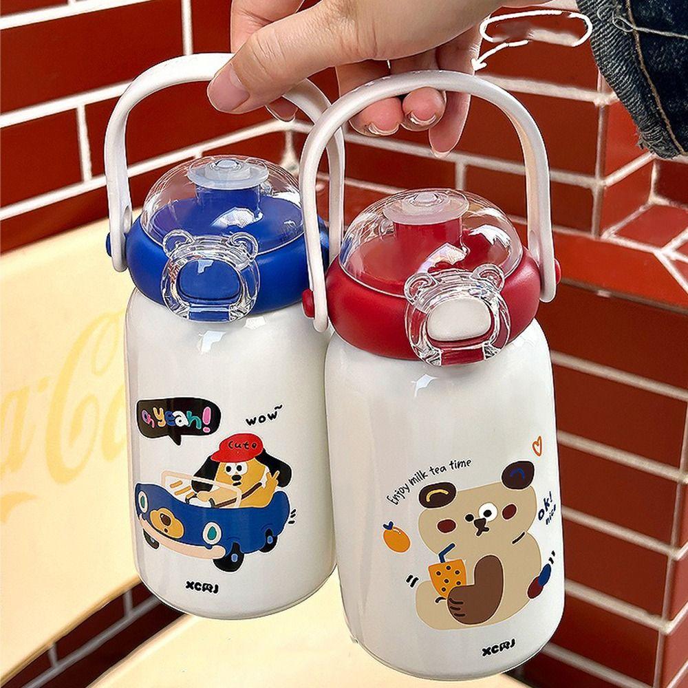 Cartoon Vacuum Cup Large Capacity Coffee Cup Portable Student Water Cup  for Students