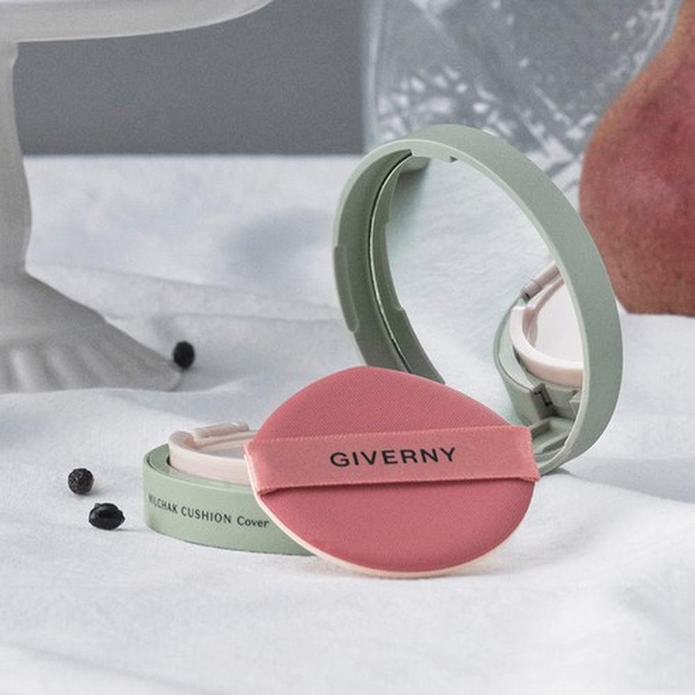 Giverny Milchak Cover Cushion 21 Light Beige (Main + Refill) – Coverage Care, Radiant Finish, Korean