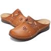 Women Clogs Sandals Soles Ladies Comfort Closed Toe Wedges Platform Shoes Soft Breathable Flower Slipper