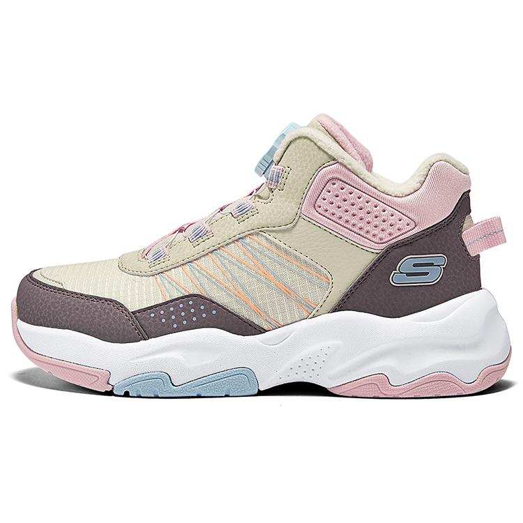 Skechers Kids Versatile Simple Non-Slip Durable Childrens Boots Kids boots Light-Blue Pink 303499L-NMLT 27.5