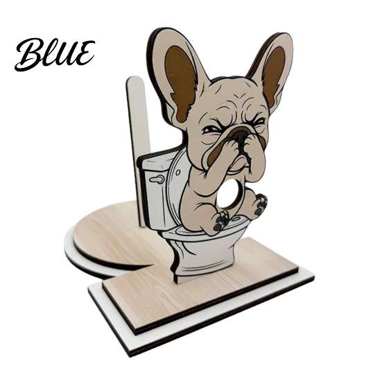 Funny Animal Toilet Roll Stand Paper Holder  Creative Shape Dispenser  Vertical Stable Tissue Rustic Log Style Storage Rack  Solid Wood for