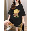 Pure Cotton Short Sleeve Short Pants Suit Women's Summer Plus Size Plus Size Ladies Loose Fashion Casual Sports Style Wear a Set of Fashion
