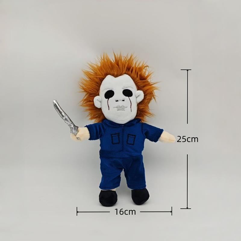 25cm Spooky Holiday Horror Michael Myers Plush Playthings Anime Horror Dolls Throw Pillows Birth Date Gifts great for daily use