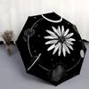 1pc Flower Moon Celestial Pattern Umbrella with Plastic Handle,Suitable for All Seasons Home Travel Outdoor UmbrellaDD428