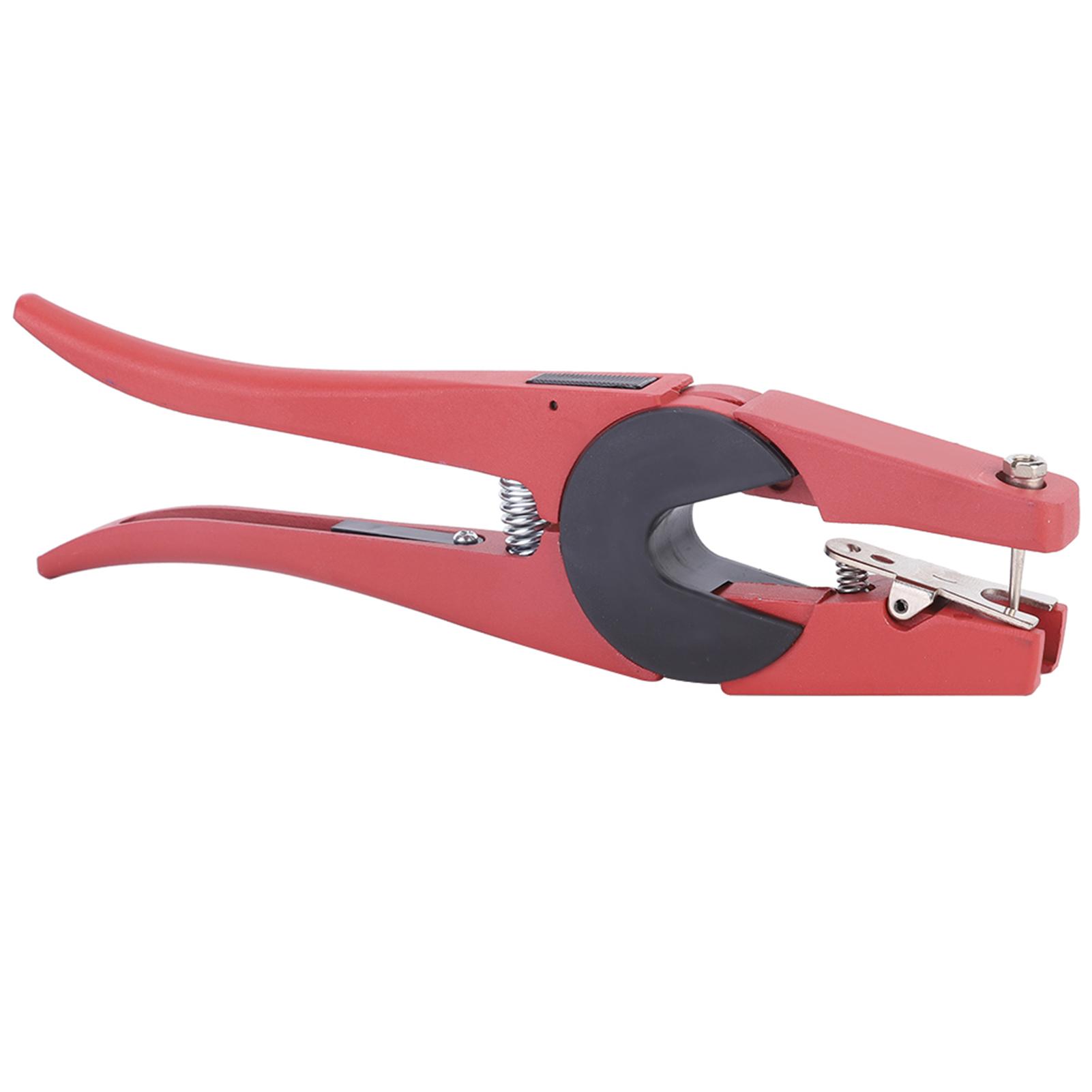 

Red Steel Livestock Veterinary Ear Tag Plier Puncher Pig Cow Sheep Identification Tool
