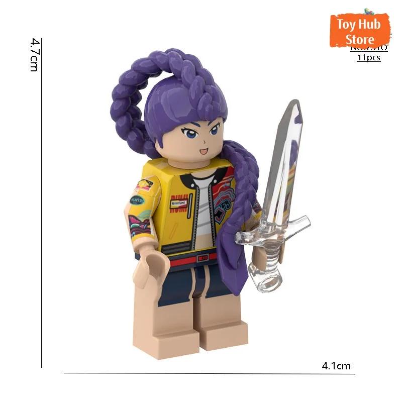 

Saja Boys MOC Bricks KPop Demon Hunters Series Figures Model Assembled Building Blocks Plastic Doll for Children s Toys Paper Manual