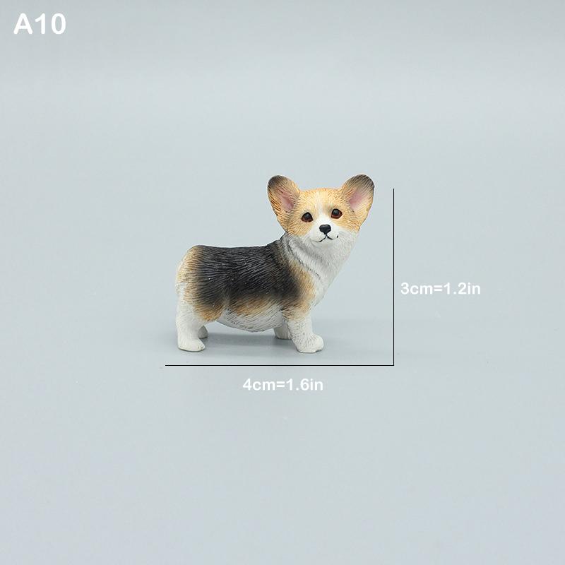 Simulation Corgi Hund Auto Armaturenbrett Dekoration Niedlicher Hund Auto Armaturenbrett Dekoration Ornament Harz Hund Figur Heim Büro Deko