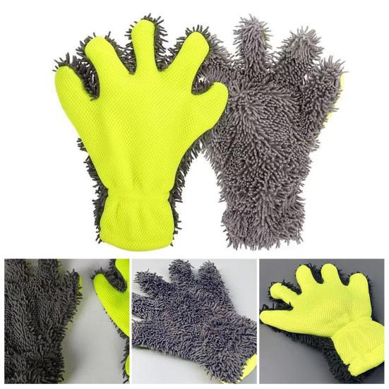 1Pc Chenille Car Wash Free Soft Wash Mitt Machine Microfiber Car Glove Scratch Washable Car Wash