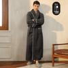 Mens & Womens Luxurious Extra Long Fleece Bathrobe - Thick, Plush, Plus Size Autumn/Winter Pajamas for Couples