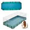 Guinea Pig Cage Tarp Bottom Guinea Pig Cage Liner Base Cage Mat Pads Soft Reusable Small Animal Cage Bedding for Small Animals