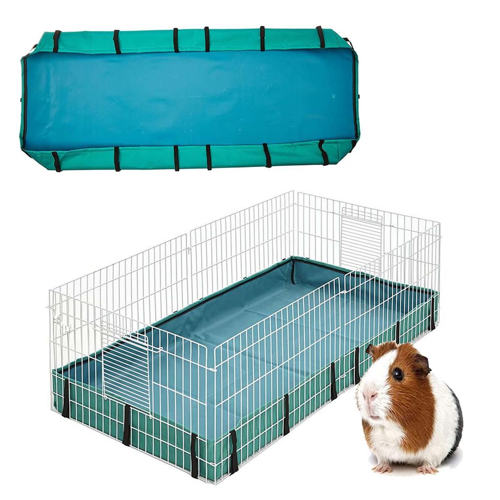 Guinea Pig Cage Tarp Bottom Guinea Pig Cage Liner Base Cage Mat Pads Soft Reusable Small Animal Cage Bedding for Small Animals