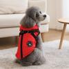 Puppy Outfit Adjustable Dogs Down Clothes Warm Windproof Dog Coat with Harness Thicken Winter Dog Clothes Winter