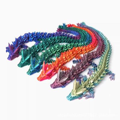 3D Printed Dragon Ornament Desktop Ornament 3d Printed Animals Home Office Craft Printed Figures Christmas Gifts