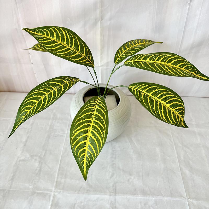 Monstera Deliciosa Faux Plant With 7fork Zebra And Turtles Leaves For Wedding Decor And Wall Art