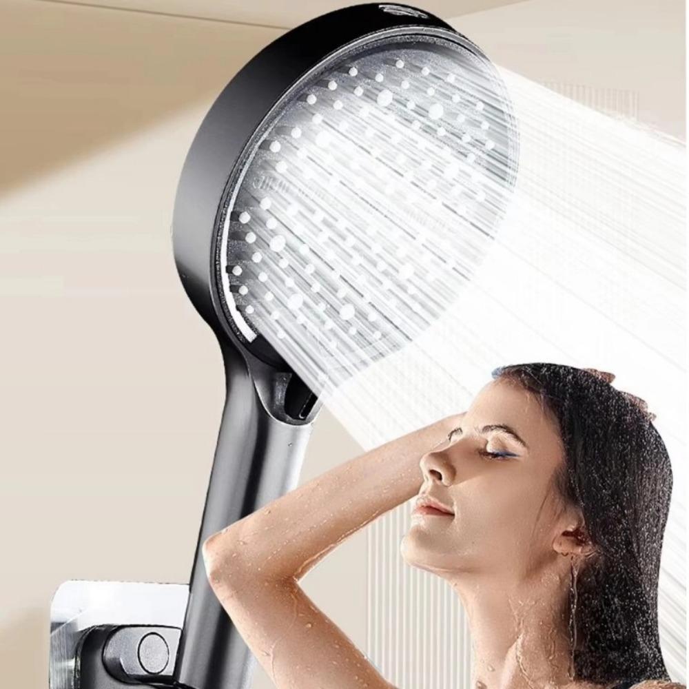 New 15CM Shower Head Large Panel 7 Modes Bathing Showerhead High Pressure Adjustable Spray Shower Nozzle For Hard Water