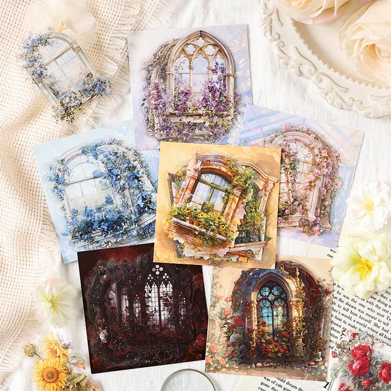 15pcs Kawaii Stationery Stickers The Phantom of The Dark Diary Planner Junk Journal Decorative Scrapbooking Craft Stickers