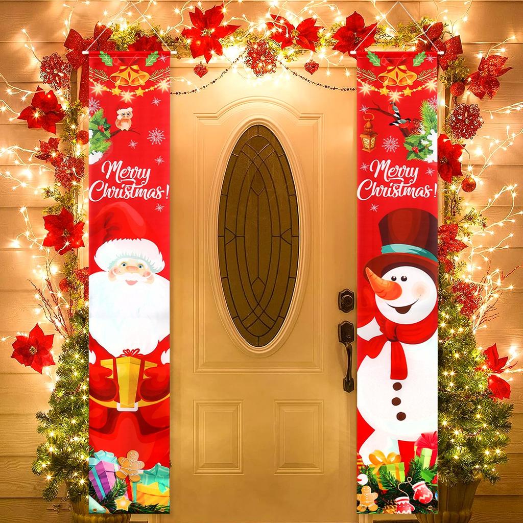Nutcracker Soldier Door Banner Decor Christmas Decorations for Home 2026 Xmas Hanging Ornaments Navidad Noel Gift New Year 2026