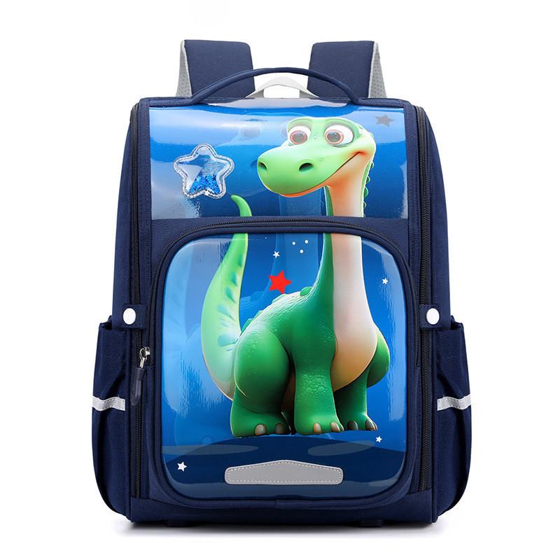 Cute Cartoon Lightweight Oxford Cloth School Backpack For Kids Boys And Girls Grades 1-6
