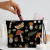 Cartoon Mushroom Women's Makeup Bag Double-Sides Print Portable Travel Organizer Cosmetic Toiletry Pouch Handbag Zipper Bag
