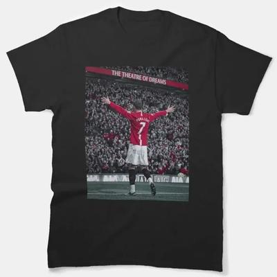 2025 Soccer Cristiano Ronaldo Classic Action Cotton Printed Short Sleeve High Quality Stylish Deluxe Edition Comfortable