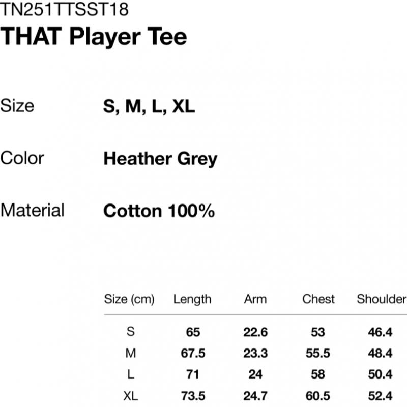 ThIs Is Never That Player Tee Heather Grey
