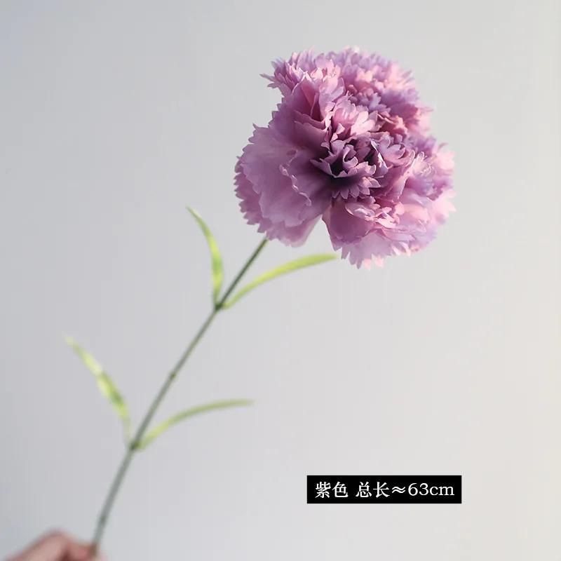 10 Stück Künstliche Seidenblume Nelke Muttertagsgeschenk Strauß Hochzeitsdekoration Kunstblumen Heimdekoration Esstisch Blumig