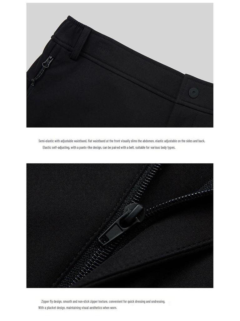Men's Fleece-Lined Softshell Outdoor Pants: Multi-Pocket, Board-Style, Perfect for Autumn/Winter Hiking, Mountaineering, and Skiing.